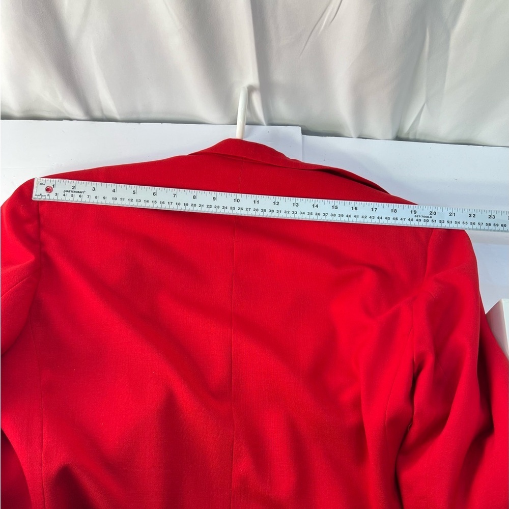 Vintage Mr Leonard Suit, Elegant Red Women's Blazer - Picture 8 of 15